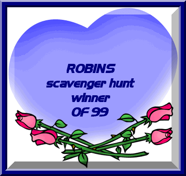 Robin's Garden Scavenger Hunt Award