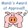 Mandi's Award of Approval!!